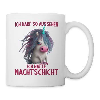 Nachtschicht Dienst Krankenschwester Pflegekraft - Tasse - Weiß - Rechts