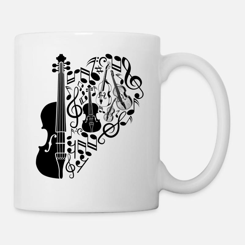 Contrebassiste - Contrebassiste - Mug blanc - blanc