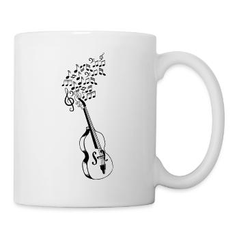 Contrebasse Contrebasse Musicien Contrebasse - Mug blanc - blanc - Droite