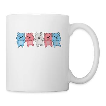 Transgender Flag Trans Pride LGBTQ Quokka - Tasse - Weiß - Rechts