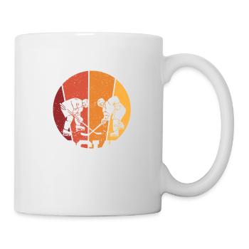 L’école est importante, mais le hockey sur glace reste - Mug blanc - blanc - Droite