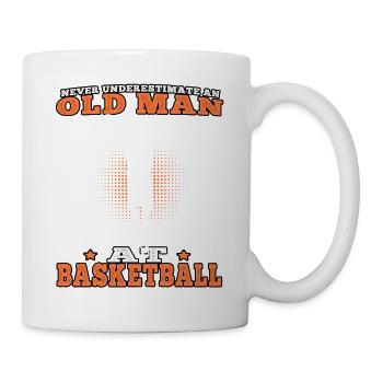 Old Man Basketball Basketteur - Mug blanc - blanc - Droite