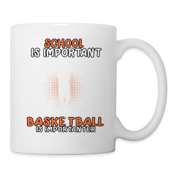 Le basketball est un joueur de basket-ball important - Mug blanc - blanc - Droite