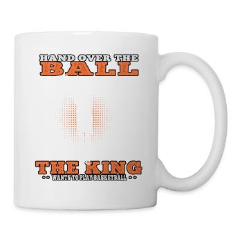 King plays basketball basketball players - Mug - white - Right