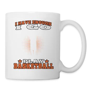 I play Basketball Basketball Basketball Player - Mug - white - Right