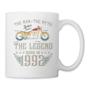L'homme Le Mythe La Légende Né En 1992 Cadeau - Mug blanc - blanc - Droite