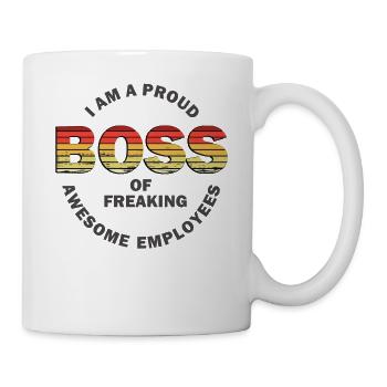 I'm A Proud Boss Of Freaking Awesome Employees - Mug - white - Right