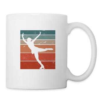 Je Peux Pas J'ai Patinage Patineur - Mug blanc - blanc - Droite