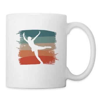 Je Peux Pas J'ai Patinage Patineur - Mug blanc - blanc - Droite