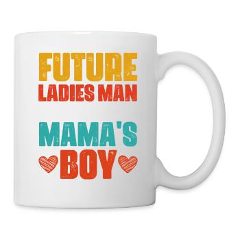 Future Ladies Man Currently Mama s Boy funny gift - Mug - white - Right