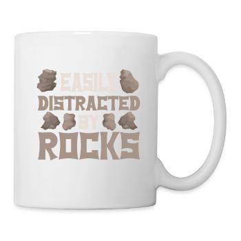 Géologue de la géologie collectrice de roches - Mug blanc - blanc - Droite