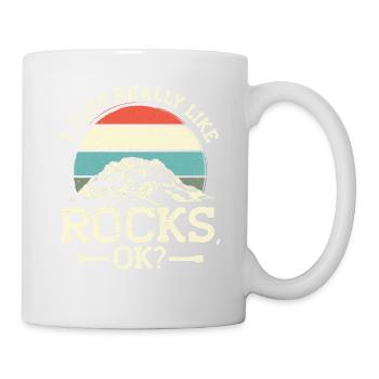 Géologue de la géologie collectrice de roches - Mug blanc - blanc - Droite