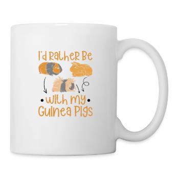 Better to be with my guinea pigs - sweetie - Mug - white - Right