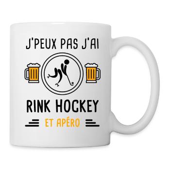 j'peux pas j'ai rink hockey apéro cadeau - Mug blanc - blanc - Droite