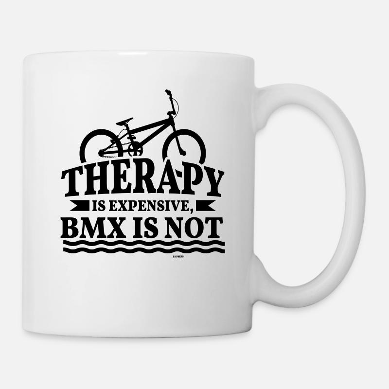 Therapie BMX Radfahren Geschenkidee - Tasse - Weiß