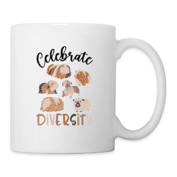 Vielfalt - Lustiges Meerschweinchen-nettes - Tasse - Weiß - Rechts