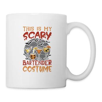 Mon costume de barman effrayant pour - Mug blanc - blanc - Droite