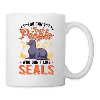 Cadeau de phoque Lion de mer Phoque Lion de mer - Mug blanc - blanc - Droite