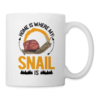 La maison est l’endroit où sont mes escargots - Mug blanc - blanc - Droite