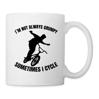 Fahrrad Radfahrer Fahrradfahrer Radfahren Radeln - Tasse - Weiß - Rechts
