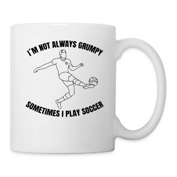 Fußballmannschaft Fußballspieler Fußballdesign - Tasse - Weiß - Rechts