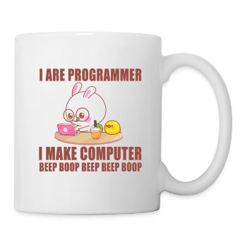Je suis programmeur - Mug blanc - blanc - Droite