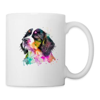 Mignon petit chien pour les amoureux des chiens colorés - Mug blanc - blanc - Droite