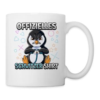Offizielles Schwitzer Zocken Gamer Ego Shooter - Tasse - Weiß - Rechts