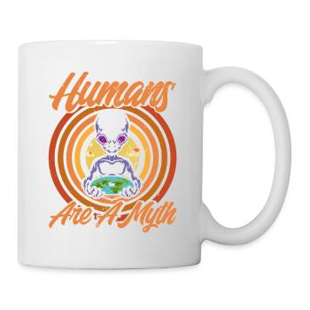 Les humains sont un mythe extraterrestre cadeau - Mug blanc - blanc - Droite