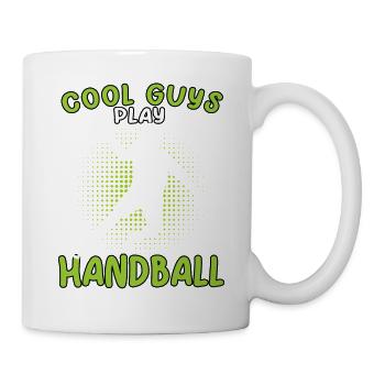 würde lieber Handball spielen Handballer - Tasse - Weiß - Rechts