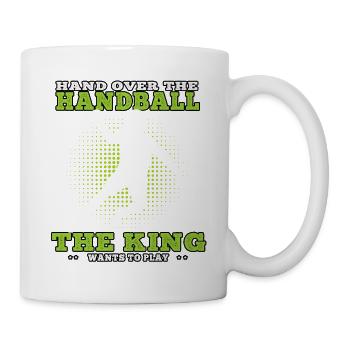 würde lieber Handball spielen Handballer - Tasse - Weiß - Rechts