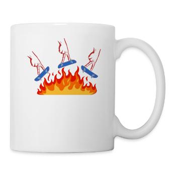 Fingerboarding Shirt, Fingerboard Shirt, Fingerboa - Mug - white - Right
