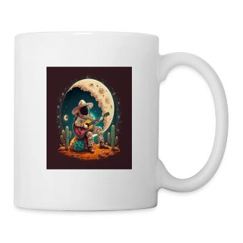 Astronaut Musician Astronaut Playing Guitar On - Mug - white - Right