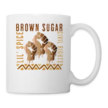 Brown Sugar Shirt, Civil Rights Shirt, Black Histo - Mug - white - Right