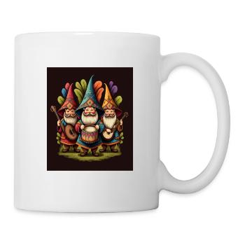 Gnome Playing Musical Instruments Mexican Gnomes - Tasse - Weiß - Rechts