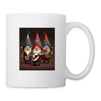 Gnome Playing Musical Instruments Mexican Gnomes - Tasse - Weiß - Rechts