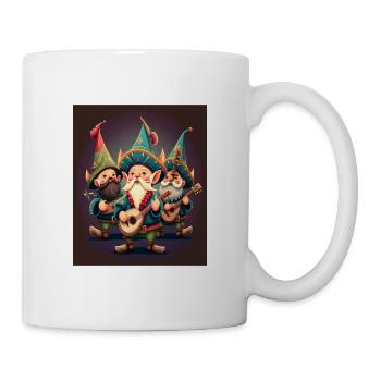 Gnome Playing Musical Instruments Mexican Gnomes - Tasse - Weiß - Rechts