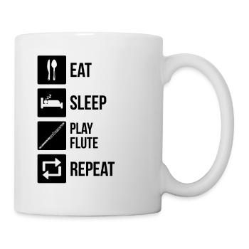 Flute Flute player Flutist - Mug - white - Right