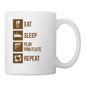 Panflute Panflute player Panflutist - Mug - white - Right