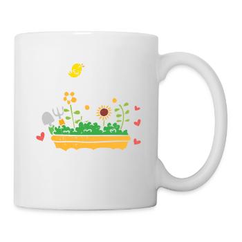 Gartenchefin Garten Chefin Gärtner Gärtnerin - Tasse - Weiß - Rechts
