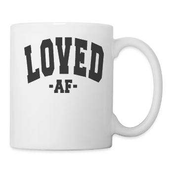 LOVED AF VALENTINE'S DAY DAY SAYING MEN WOMEN - Mug - white - Right
