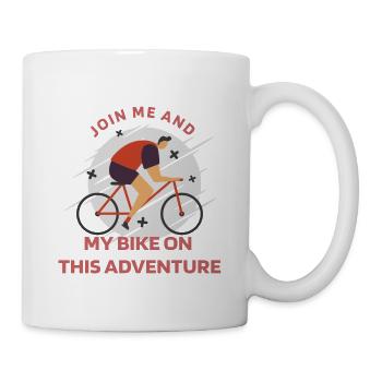 Rejoignez-moi et mon vélo dans cette aventure Retro Biking - Mug blanc - blanc - Droite
