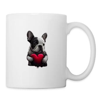 Désolé, mais mon chien est mon Valentin - Mug blanc - blanc - Droite