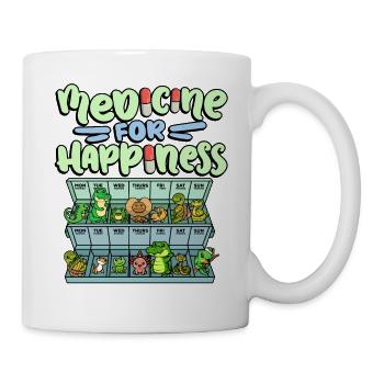 Medicine for Happiness Reptile Wildlife Animal Rescuer - Mug - white - Right