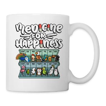Médecine pour le bonheur Mignon Faune - Mug blanc - blanc - Droite