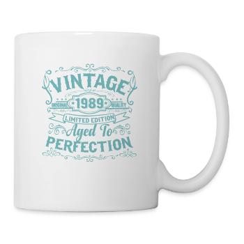 Edition limitée 1989 Vintage. Vieilli à la perfection - Mug blanc - blanc - Droite