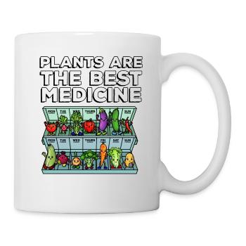 Medicine to Happiness Daily Dose of Vegetables - Mug - white - Right