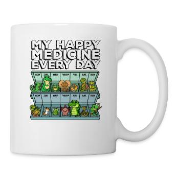 Medicine for Happiness Reptile Wildlife Animal Rescuer - Mug - white - Right