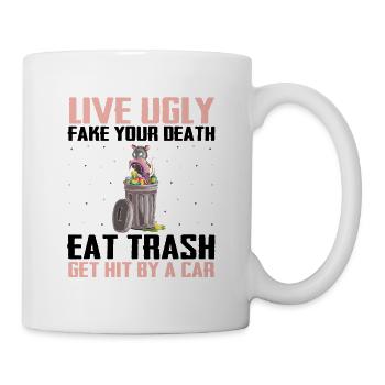 Opossum Design for raccoon fans and marsupial - Mug - white - Right