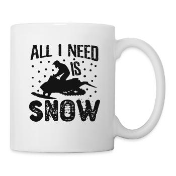 Besoin est motoneige motoneige motoneige motoneigiste - Mug blanc - blanc - Droite